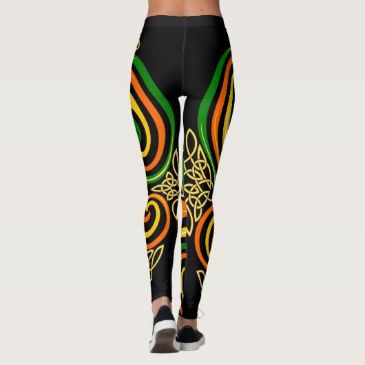 Keltische spiralen leggings (Achterkant)