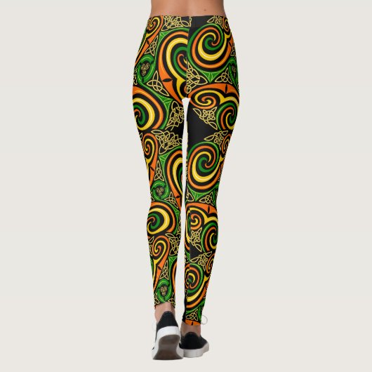 Keltische spiralen leggings (Achterkant)