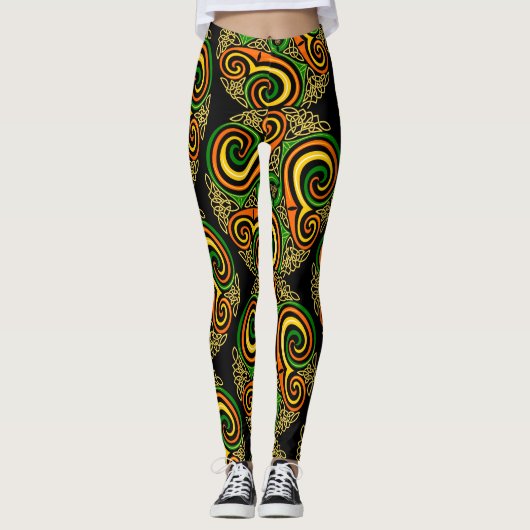 Keltische spiralen leggings (Voorkant)