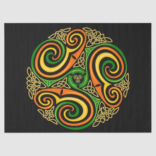 Keltische spiralen tissuepapier (Voorkant)