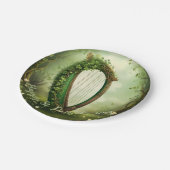   Keltische St Patrick’s Day Harp. Papieren Bordje (Gekanteld)