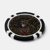 Keltische Steampunk-krijger. Poker Chips (Enkel)