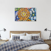 Keltische stenen canvas afdruk (Insitu (Slaapkamer))