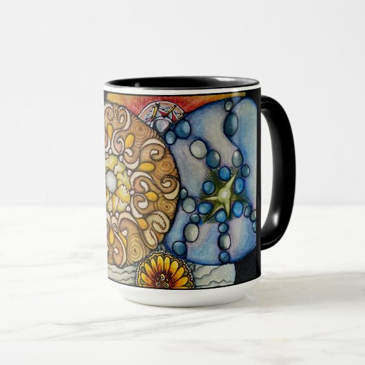 Keltische stenen mok (Voorkant rechts)