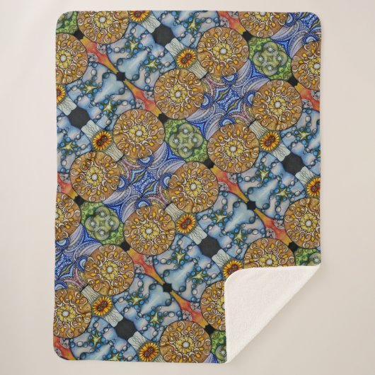 Keltische stenen sherpa deken (Voorkant)