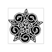 Keltische ster rubberstempel (Afrduk)