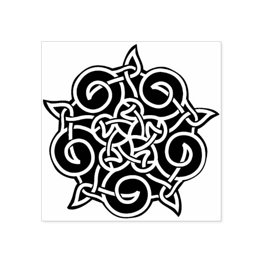 Keltische ster rubberstempel (Afrduk)