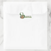 Keltische Stickers, Slainte Design Ronde Sticker (Tas)