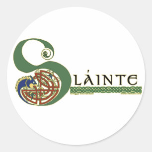 Keltische stickers, slanke vormgeving ronde sticker