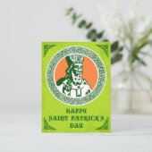  Keltische stijl St. Patricks groet Briefkaart (Staand voorkant)