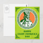  Keltische stijl St. Patricks groet Briefkaart (Voorkant / Achterkant)