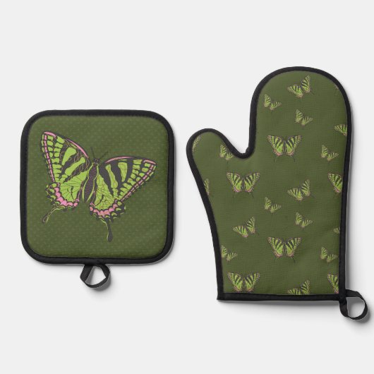 Keltische Swallowtail Ovenwant & Pannenlap Set (Voorkant)