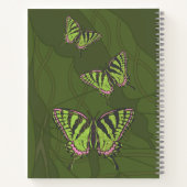Keltische Swallowtail spiraal Notitieboek (Achterkant)