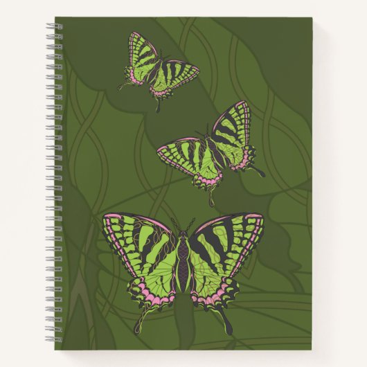 Keltische Swallowtail spiraal Notitieboek (Voorkant)