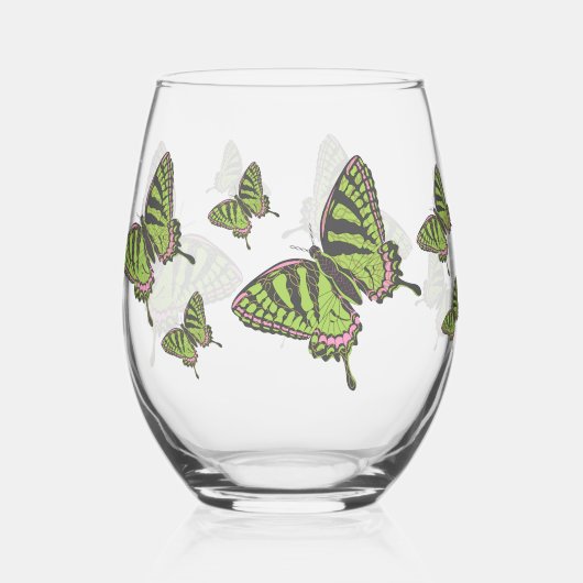 Keltische Swallowtail Wijnglas Zonder Voet (Voorkant)