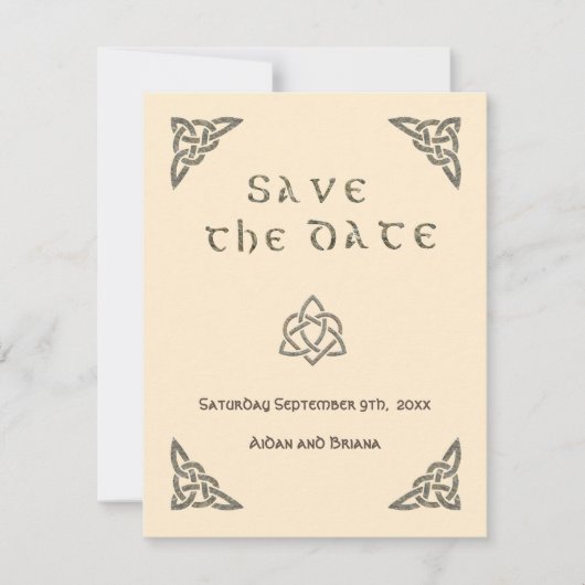 Keltische symbolen Bewaar de datum (Voorkant)