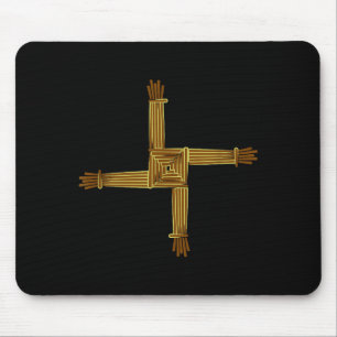 Keltische symbolen Brigid's kruis Keltische knoop  Muismat