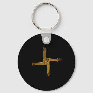 Keltische symbolen Brigid's kruis Keltische knoop Sleutelhanger