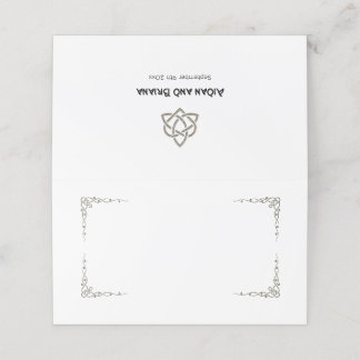 Keltische symbolen en blanco loof plaatskaartje