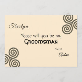 Keltische symbolen en gebladerte op room kaart