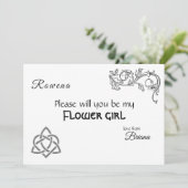 Keltische symbolen en gebladerte op wit kaart (Staand voorkant)