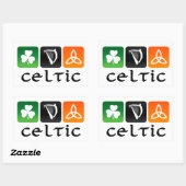 Keltische symbolen rechthoekige sticker (Vel)