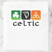 Keltische symbolen rechthoekige sticker (Tas)