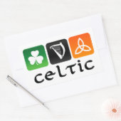 Keltische symbolen rechthoekige sticker (Envelop)