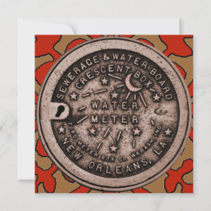 Keltische tegel rood, water meter Hoesje