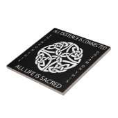 KELTISCHE TEGEL / TRIVET EENHEIDSSYMBOOL ARA ARTIS TEGELTJE (Zijkant)