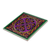 Keltische tegelzwart tegeltje (Zijkant)