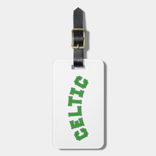 Keltische tekst bagagelabel (Voorkant verticaal)