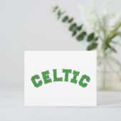 Keltische tekst briefkaart (Staand voorkant)