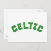 Keltische tekst briefkaart (Voorkant / Achterkant)