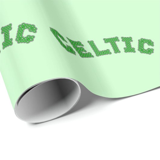 Keltische tekst cadeaupapier (Rol Hoek)