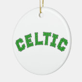 Keltische tekst keramisch ornament (Links)