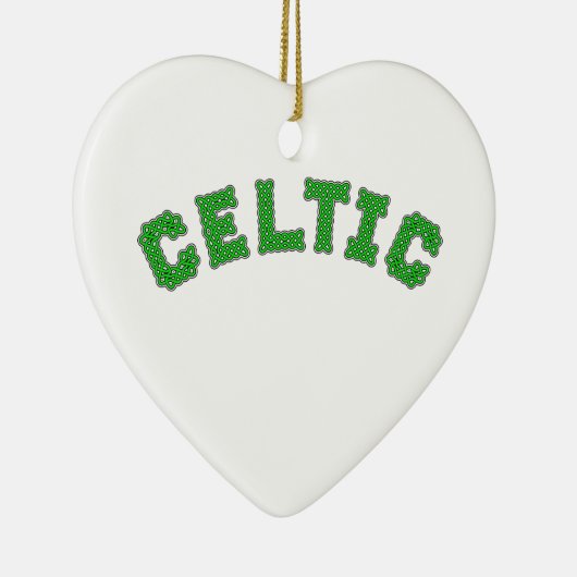 Keltische tekst keramisch ornament (Rechts)