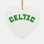 Keltische tekst keramisch ornament (Voorkant)