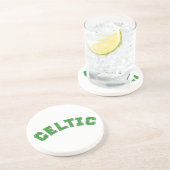 Keltische tekst zandsteen onderzetter (Zijkant)