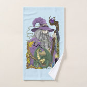 Keltische tovenaardraak fantasie paars bad handdoek (Handdoek)