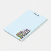 Keltische tovenaardraak fantasie paars post-it® notes (Schuin)