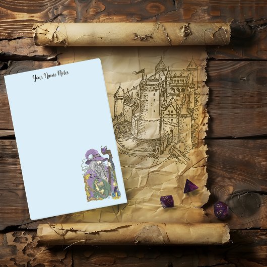 Keltische tovenaardraak fantasie paars post-it® notes