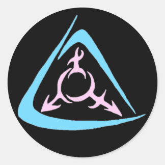 Keltische trans ronde sticker