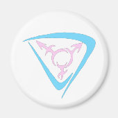 Keltische Trans Symbool wit Magneet (Voorkant)