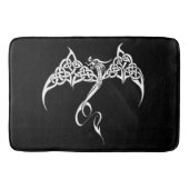 Keltische Tribal Dragon zwart wit Badmat (Voorkant)