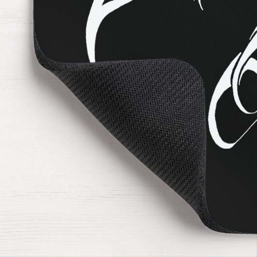 Keltische Tribal Dragon Zwart Wit Muismat (Hoek)