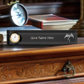 Keltische Tribal Dragon Zwart Wit Naambordje