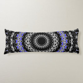 Keltische Tribale Mandala ( Blauw ) Lichaamskussen
