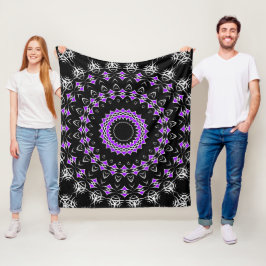 Keltische Tribale Mandala ( Paars ) Fleece Deken