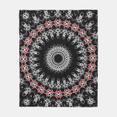 Keltische Tribale Mandala (Rood) Fleece Deken (Voorkant)
